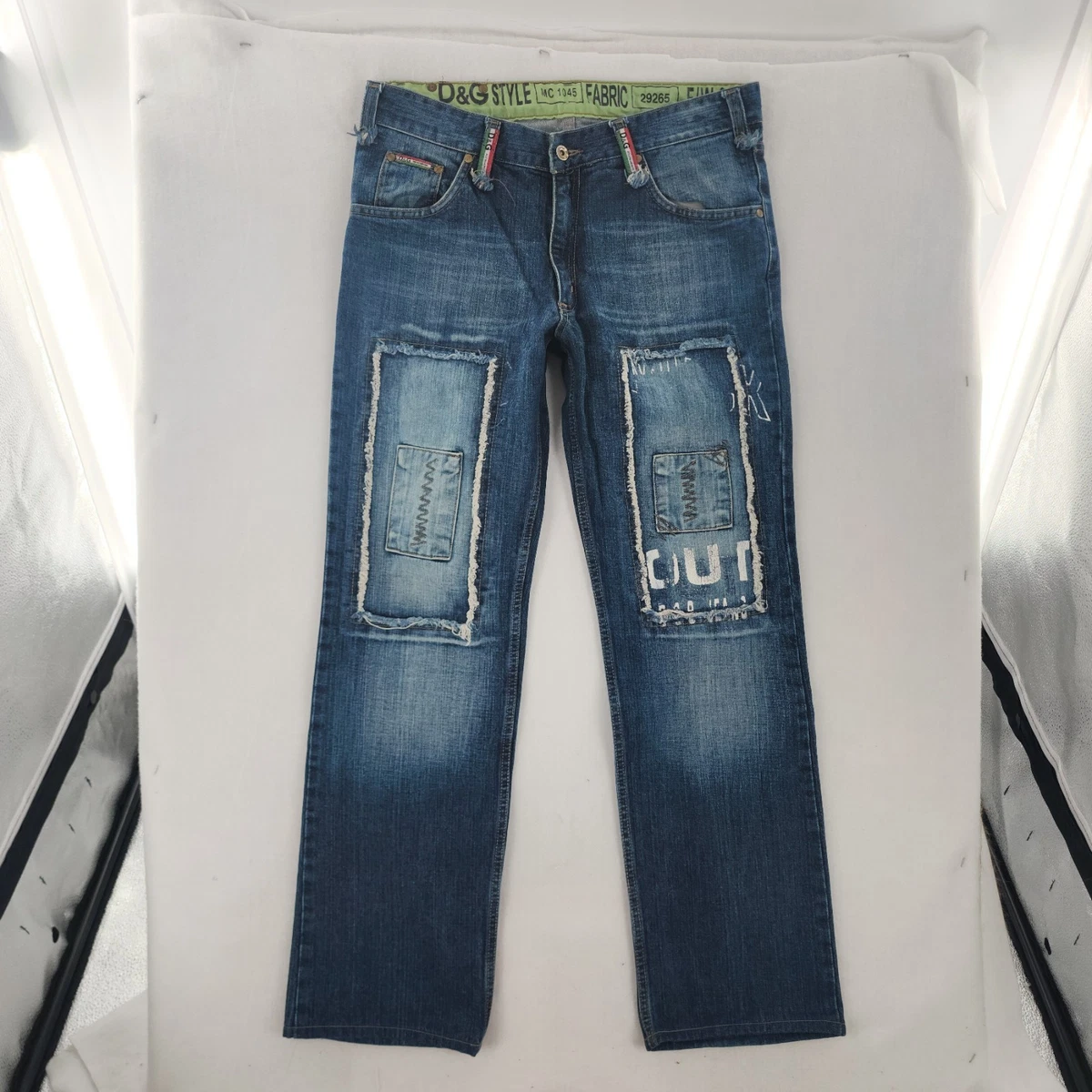 メンズ d&g classic damage denim size52
