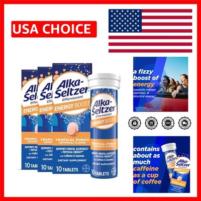 Fizzy Energy Boost: Mental Alertness & Physical Energy in Tropical Punch Flavor