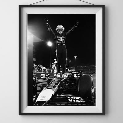 Max Verstappen Inspred Racing Poster | Motorsport Wandbild | Formel 1