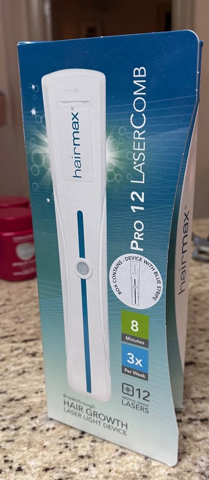 HAIRMAX PRO 12 LaserComb/12 láseres para el crecimiento del cabello - NUEVO - NUNCA USADO - SIN ABRIR Foto 2 de 4