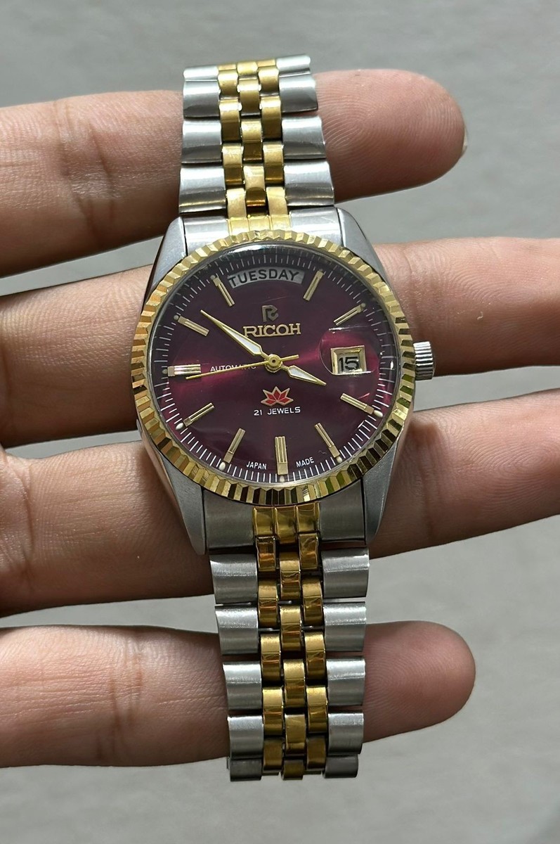 Vintage Ricoh Automatic 21 Jewels Japan Made Watch For Mens