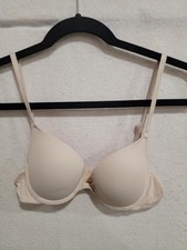 Victoria's Secret PINK Wear Everywhere Push-Up Bra 32A Beige Tan Nude Pink