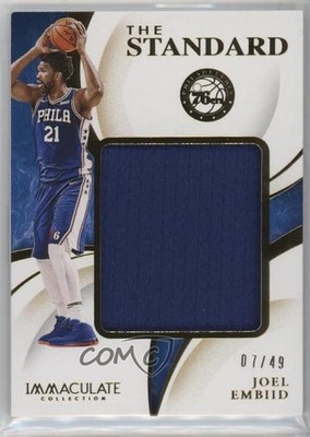 2019-20 Panini Immaculate The Standard Relics 7/49 Joel Embiid #ST-JOE 0v5q
