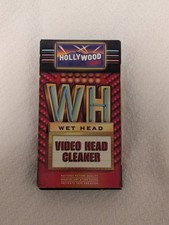 Hollywood Video VCR Wet Head Video Head Cleaner Kit with vintage receipt