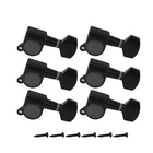 Fleor 6R Black Guitar Tuning Pegs Tuners Tuners Keys