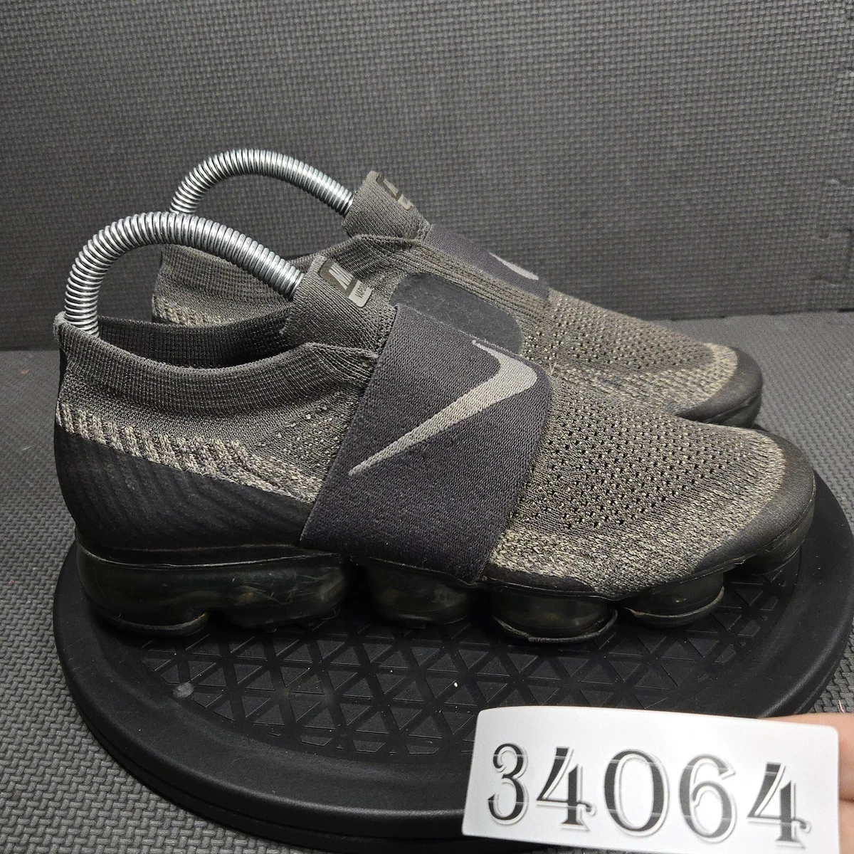 Nike Air Vapormax Moc Midnight Fog Black Grey Mens 10.5 Rare AH3397-013 Nike Air Vapormax Flyknit Moc Midnight Fog Grey -[AH3397 013  main image 2