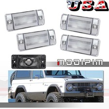 4x Clear Fender Sidemarker Light Lhrh For 70-77 Ford Bronco 69-72 Ford F-series 4x Clear Fender Sidemarker Light Lhrh For 70-77 Ford Bronco 69-72 Ford F-series
