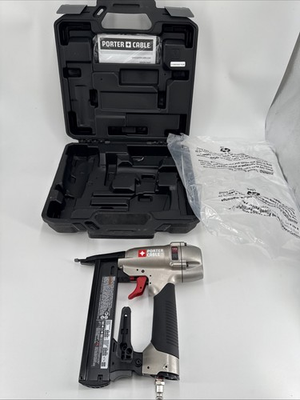 #ad Porter Cable NS150C Narrow Crown Stapler Pneumatic Staple Gun w Case $34.95