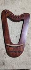 Rosewood Lyre Harp   10 String Angel Design  Beginner Mini Celtic Harp w/ Carry