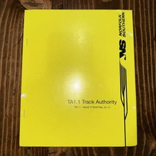 Norfolk Southern TA1.1 Track Authority Book #713549 NSC Revised 02/19 Unused