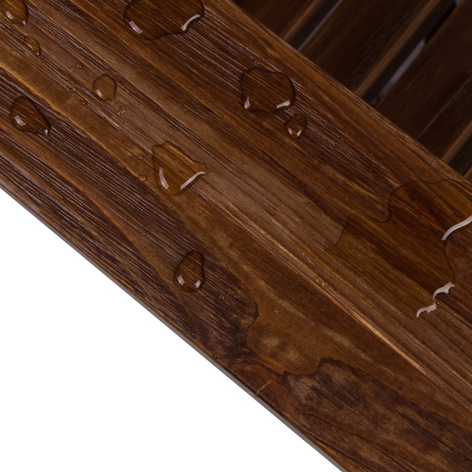 Cadeira Westport de madeira Adirondack, cadeiras de fogueira para pátio externo, encosto e assento P... - Imagem 4 de 4