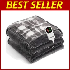 Smart Temperature Control Electric Blanket - 72"x84" - Grey