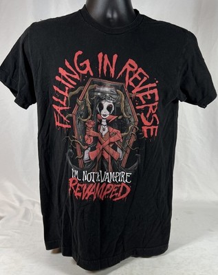 Falling In Reverse Shirt Mens Small I m Not A Vampire Revamped Band Rock Tee Med