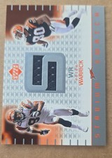 2002 Upper Deck - Stadium Swatch Peter Warrick #SS-PW (MEM)