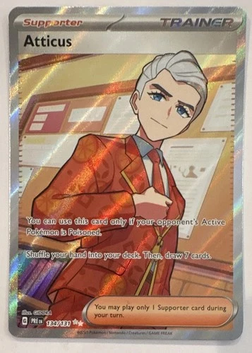 The Pokémon Company Pokémon TCG Atticus 134/131 Sv Prismatic Evolutions Holo UR