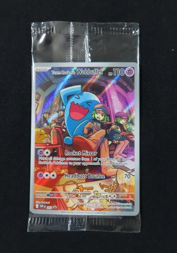 Pokemon Team Rocket's Wobbuffet 203 Destined Rivals ETB Promo SEALED M/NM  1