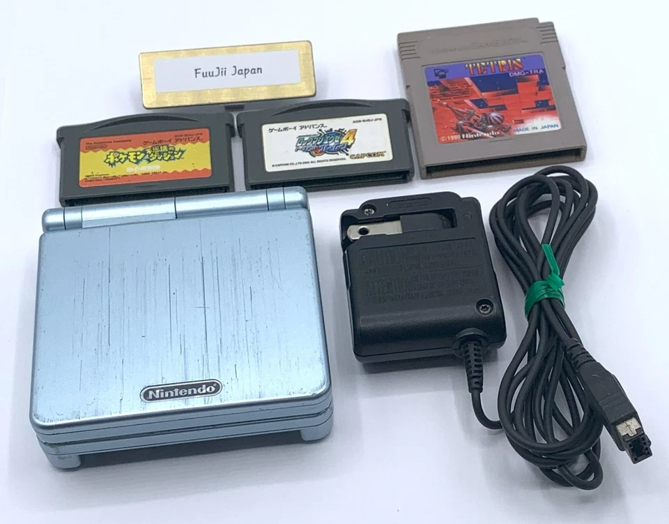 Nintendo GAMEBOY ADVANCE SP Handheld Console Pearl Blue w/Charger GBA Tested - Image 2 of 4