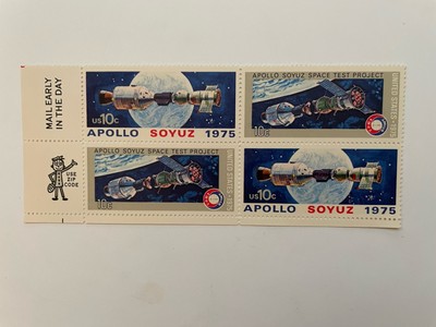 US Stamp SC #1569-1570, 10c , Apollo/Soyuz PB 4, ZIP  CODE  MNH , 1975