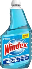 Windex Glass & Window Cleaner Spray Bottle Surface Original Blue Scent, 32 Fl Oz