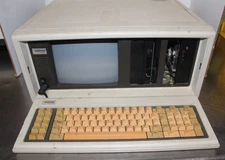 Vintage COMPAQ 101709 Portable Luggable Computer, 9" Screen, Keyboard *Parts