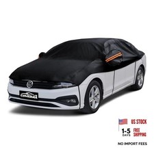 Half Car Cover Sedan, Hail Protector Car Cover with Cotton Liner, Sedan L