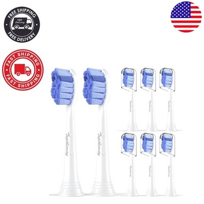 Extra Soft Replacement Brush Heads - 8 Pack for Philips Sonicare Gum Care