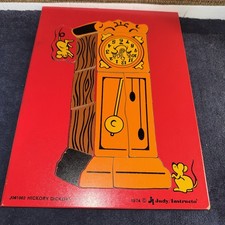 Vintage Judy Instructo 11Pc Puzzle 1974 Hickory Dickory J061002