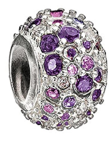 Neu Chamilia LILA JUWELENBESETZTES KALEIDOSKOP Swarovski & Sterling Perlen JC-6C 70 $ - Bild 1 von 15
