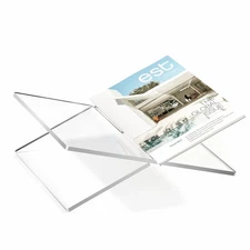 Large Acrylic Book Stand, 12.5" x 9.5" x 5”, Quran Holder, Clear Open Booksta...