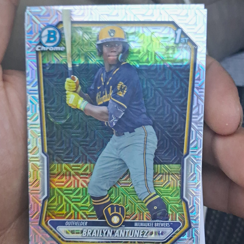 2026 Bowman - Chrome Prospects 1st Bowman Brailyn Antunez #BCP-41 Brewers