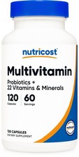 Nutricost Multivitamin With Probiotics Minerals - 120 Vegetarian Capsules