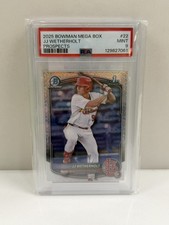 JJ Wetherholt 2025 Bowman Mega Box Chrome Prospects #22 - 120687580 PSA 9