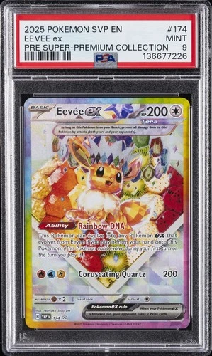 2025 POKEMON SVP EN-SV BLACK STAR PROMO #174 EEVEE EX PSA 9
