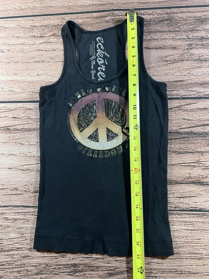 Camiseta sin mangas Eckored US Peace Sign para mujer talla PEQUEÑA Foto 4 de 4
