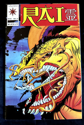 Semi Sharp 1992 Valiant Rai Comic Book # 3 Pre-Unity Key Issue