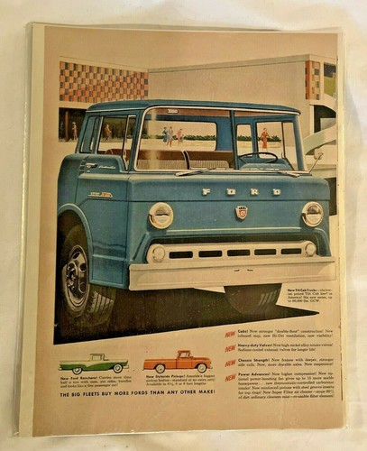1957 Ford Pickup Styleside Ranchero Tilt Cab Truck Ads 2 pages | eBay
