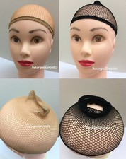 6 pc Wig Net Mesh Wig Cap Black Neutral Hair Net Stretch Nylon USA SELLER
