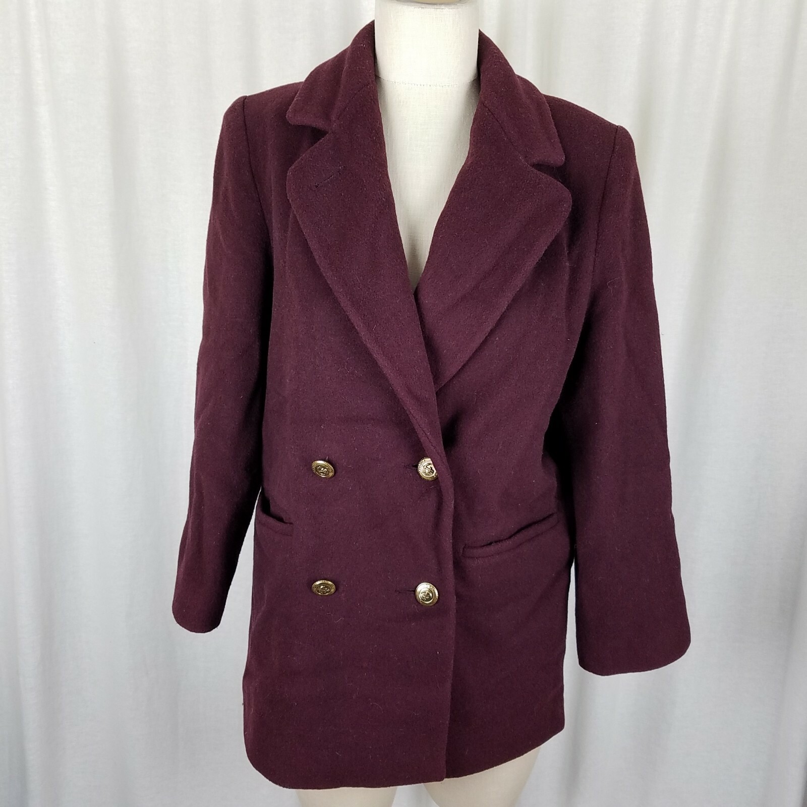 JG Hook Double Breasted Winter Wool Military Shor… - image 1