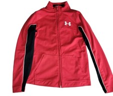 Under Armour Full Zip Track Jacket Athletic Size YMD JM M Kids . See Measurement