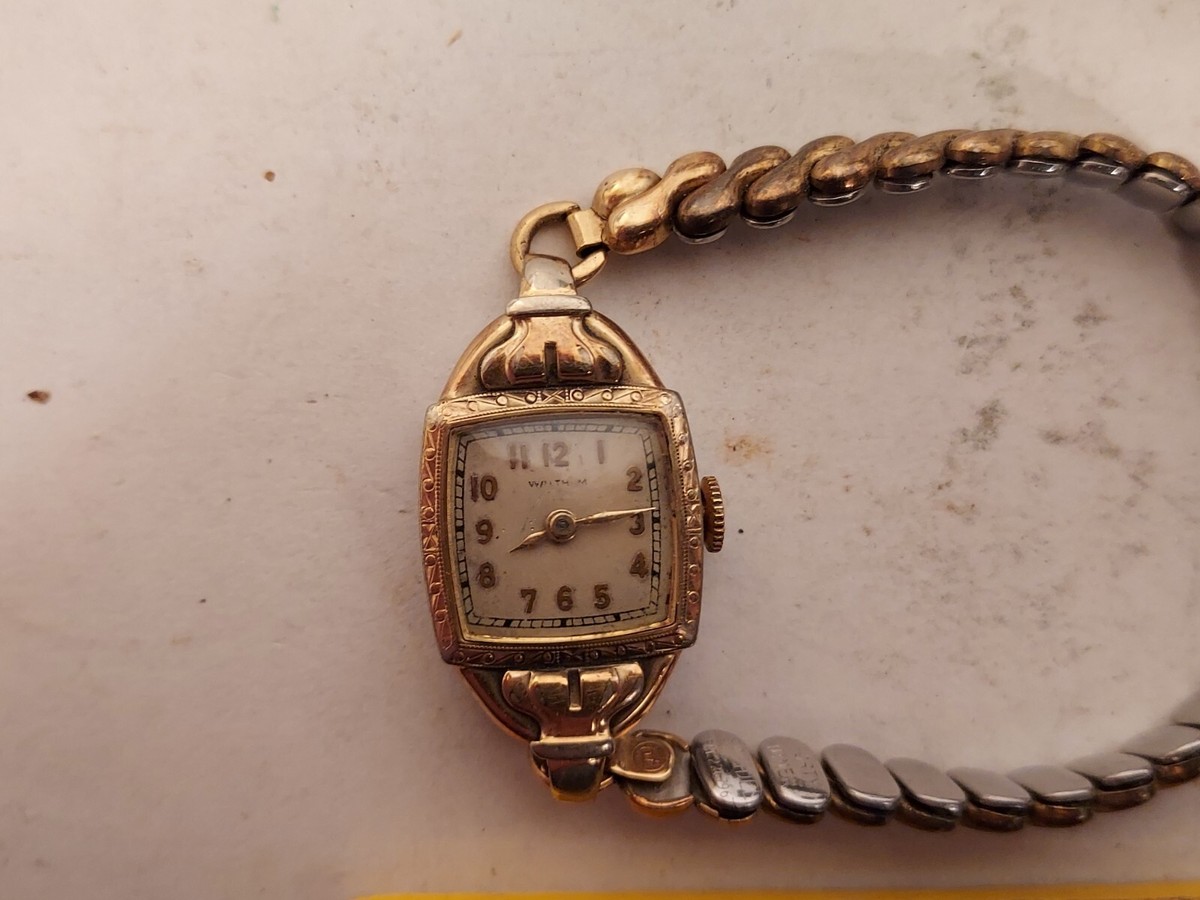 WALTHAM ゴールド 腕時計 メッシュバンド12k gf 44160.26 WALTHAM ゴールド 腕時計 メッシュバンド12k gf 44160.26 時計