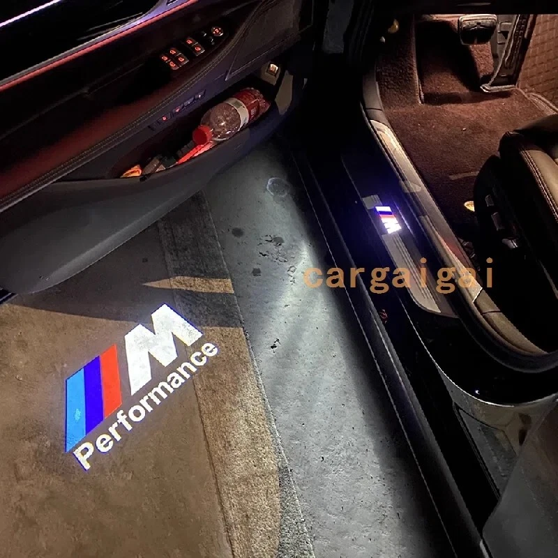 4X Car Door IIIM Welcome Light Fits For E60 E63 E90 E92 X1 anniversary - Image 2 of 4