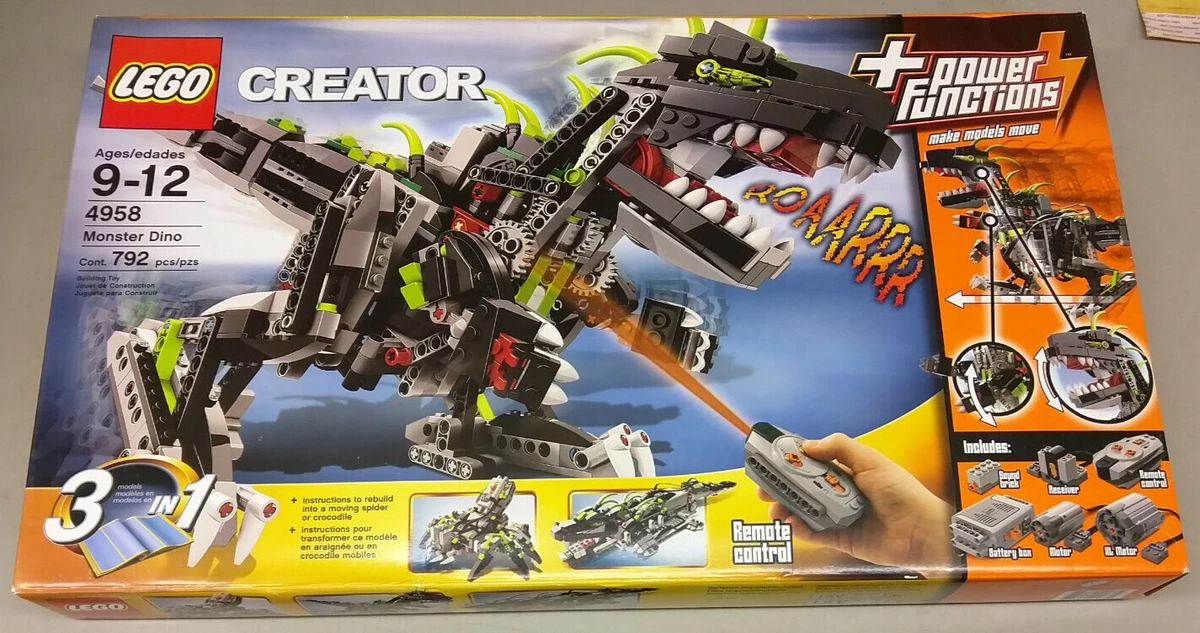 LEGO Creator 4958 Monster Dino NEW Remote Control Dinosaur T Rex