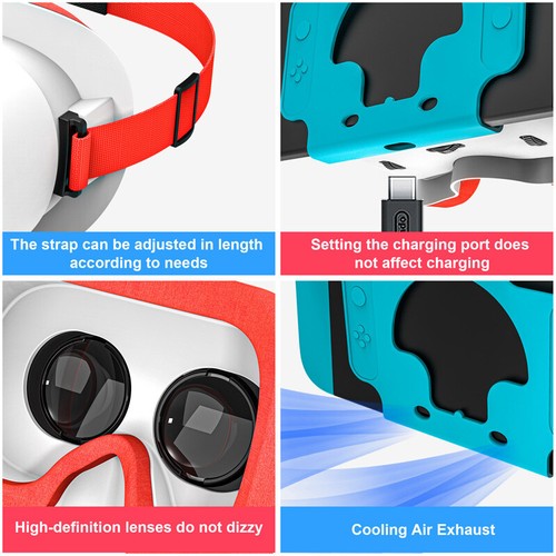 VR Headset for Nintendo Switch Games Console OLED Model NS 3D Reality Glasses - Picture 6 of 12