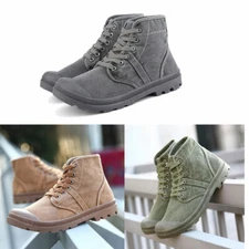 Men Canvas Boots Shoes Military Tactical Army Battle Combat Boots warm outdoor