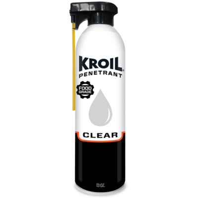 Kroil Clear Food Grade Penetrant 13oz NSF H1 Kosher SprayTech Odorless