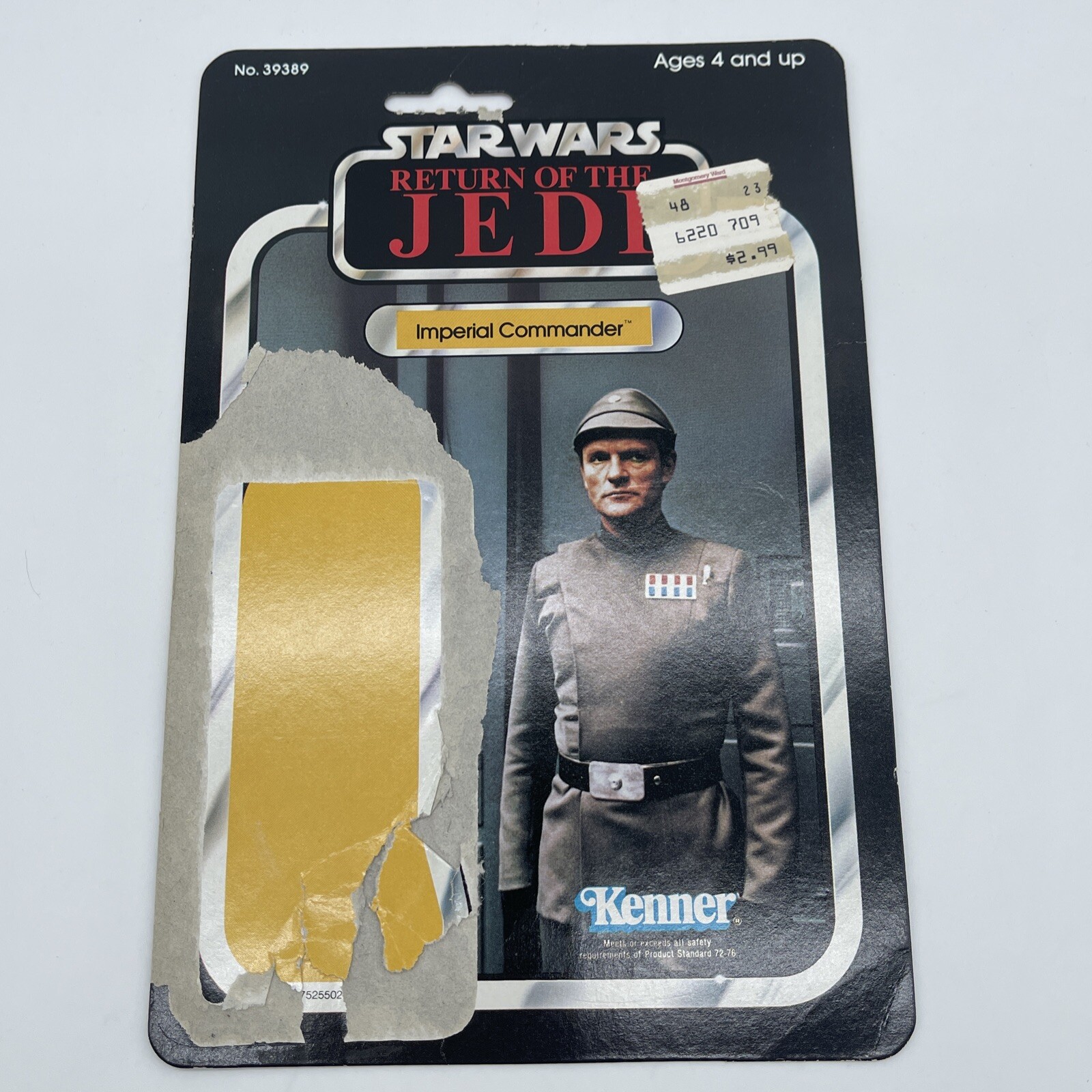 Vintage Kenner Star Wars Figure Card Back ROTJ 65 Back Imperial ...