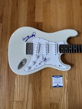 Keith Richards Rolling Stones Signed Fender Strat Guitar on Body BAS +Bill Wyman