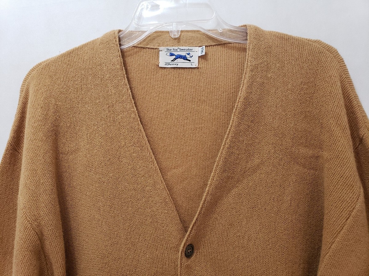 JC Penny The Fox Sweater Classic V-Neck Cardigan Sweater JC Penny The Fox Sweater Classic V-Neck Cardigan Sweater