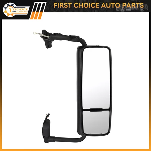 Truck Mirror Complete Door Chrome Passenger Right Side For 2004-2017 Volvo VNL
