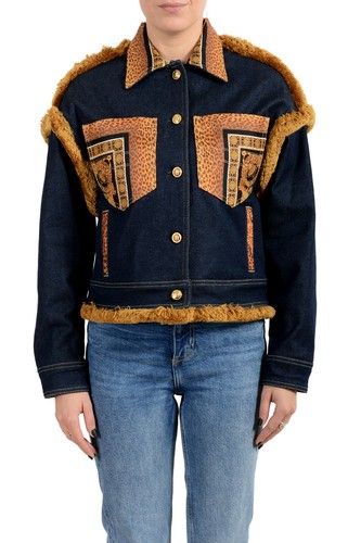 Versace Women's Multi-Color Barocco Jean Jacket US XS IT 38 | eBay
